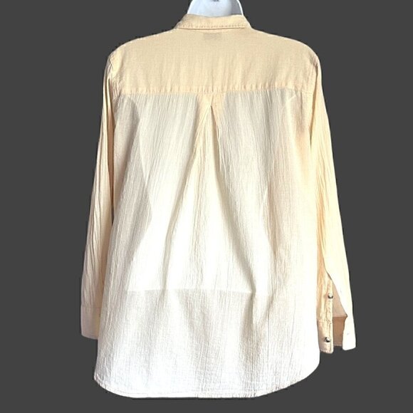 EUC - Club Monaco Chemise Long Sleeve Marnee Shirt in Banana Size - Small - Picture 8 of 13